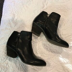 Frye Sleek Black Ankle Booties
